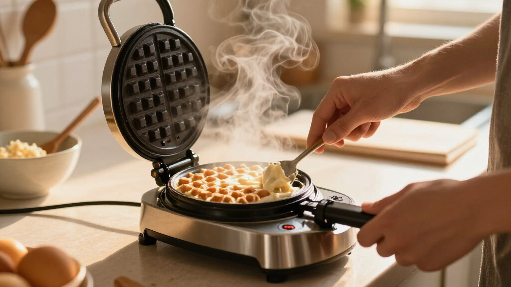 commercial waffle maker with temperature calibration