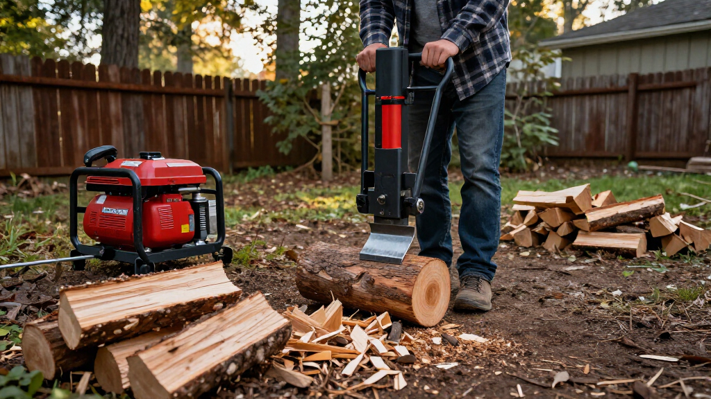 vertical gas log splitters