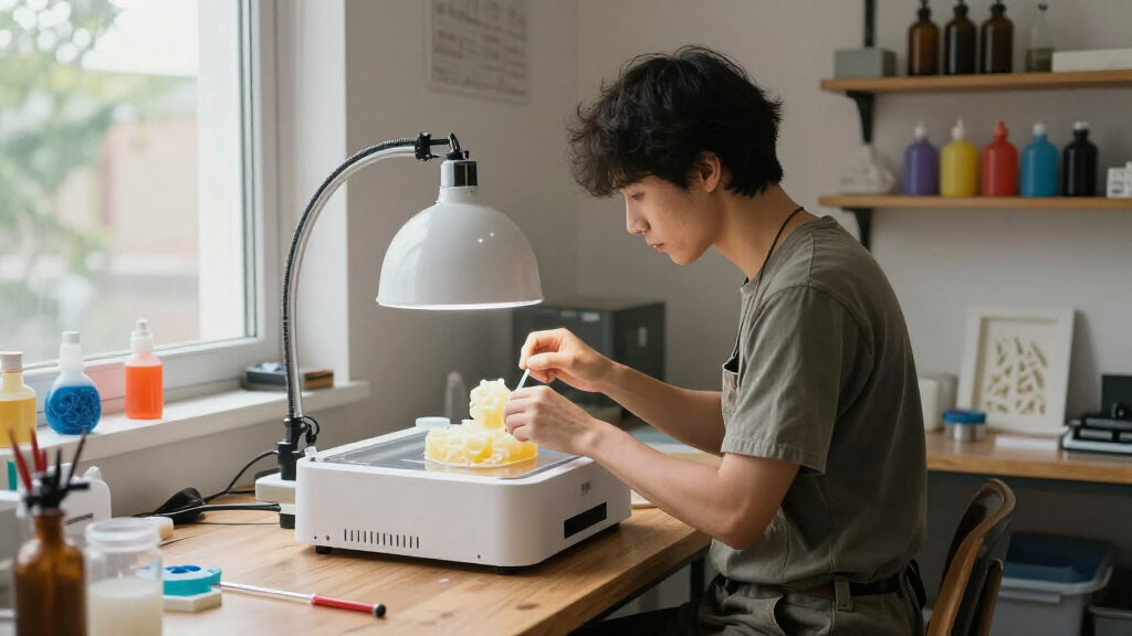uv curing station for resin prints