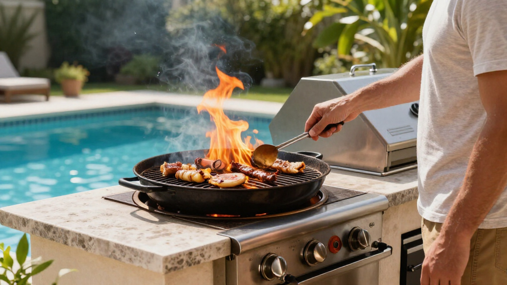 best outdoor kitchen side burner