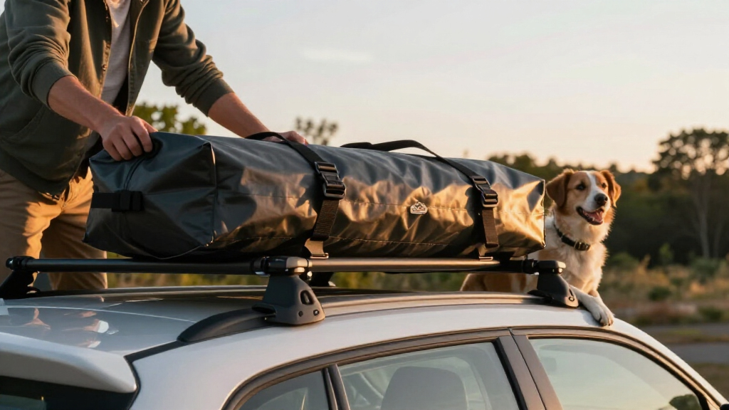 roof bag cargo carrier waterproof for dog travel