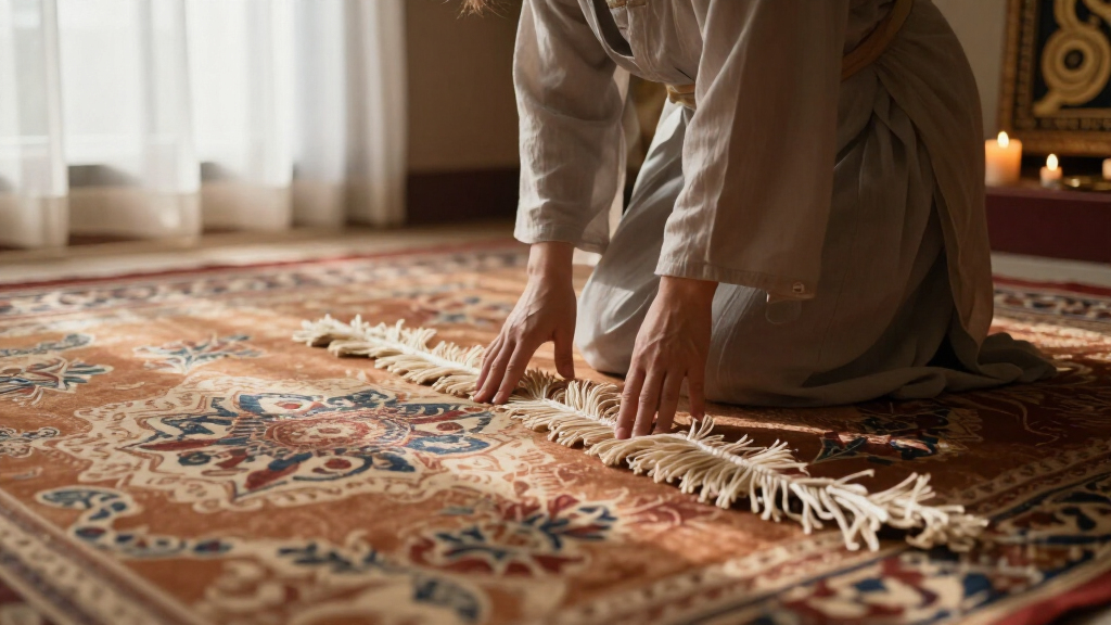 yilong fringe guard silk carpet