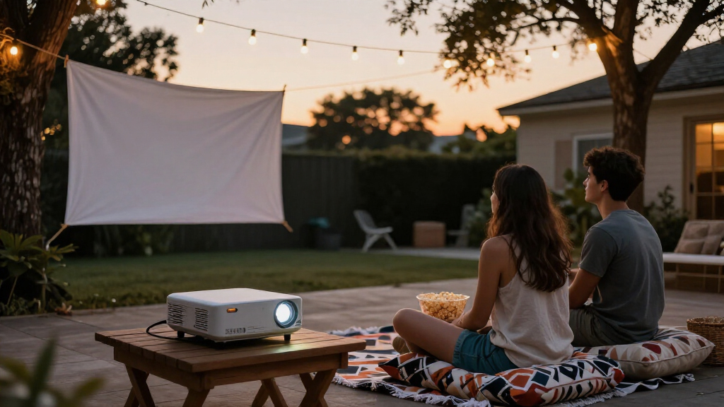 portable projectors for movie nights