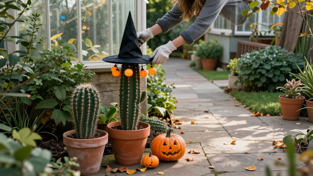 cactus Halloween yard decorations