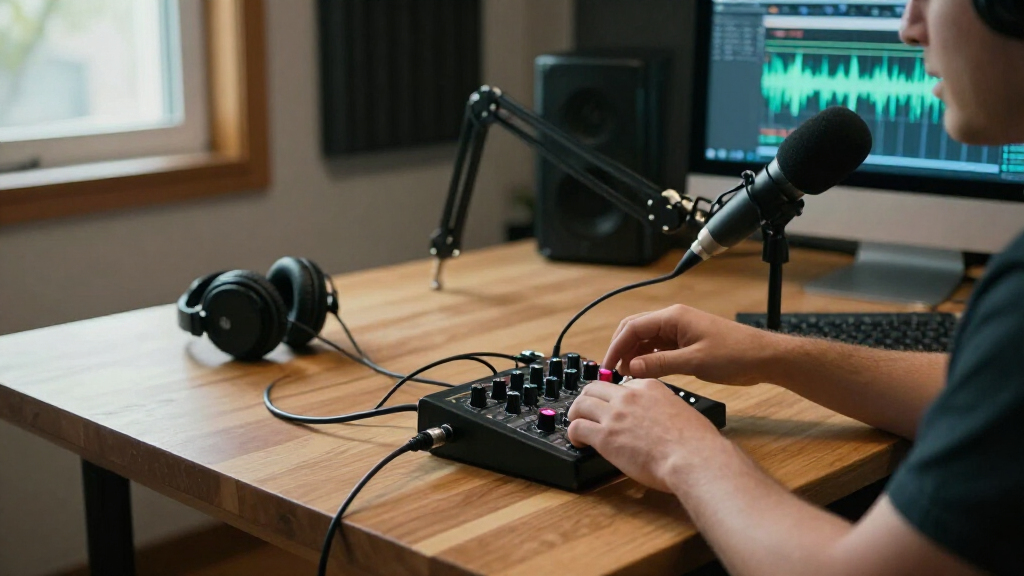 podcast audio interface mixers