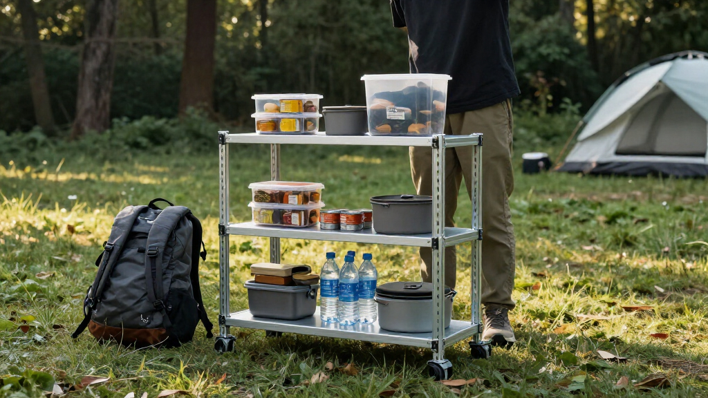 best portable shelving system for campsites