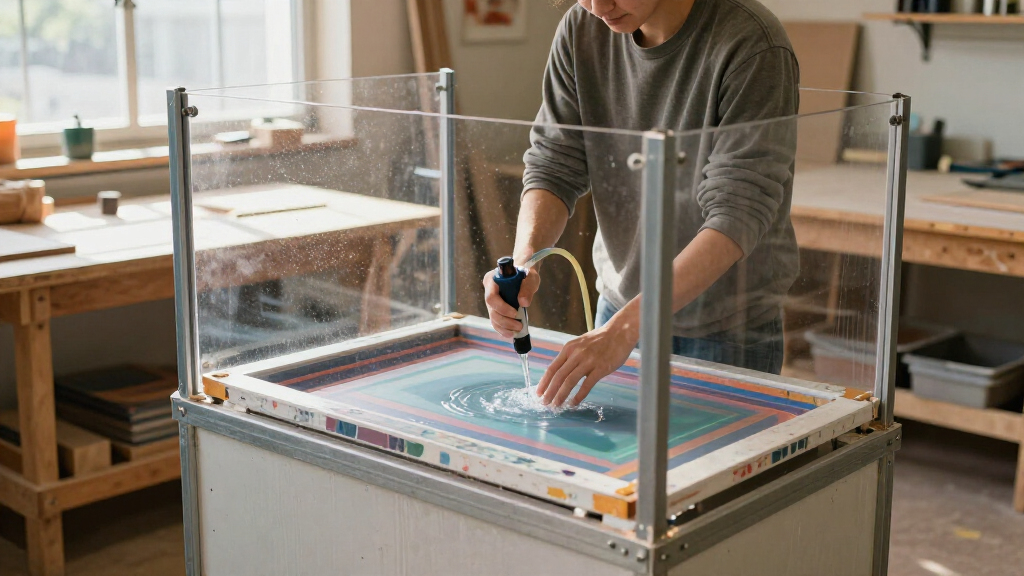 screen printing washout booth