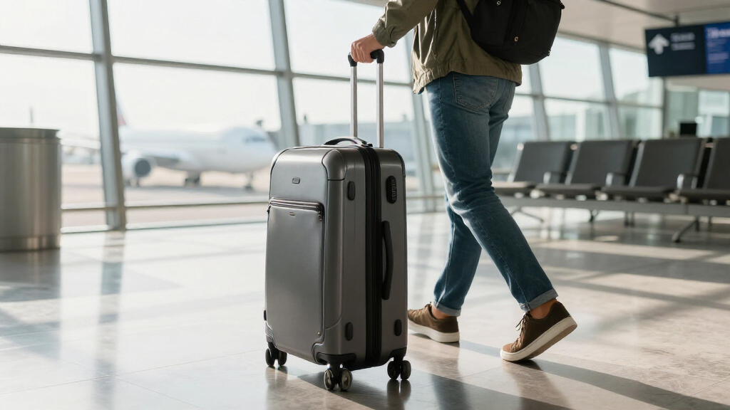 carry-on luggage with spinner wheels