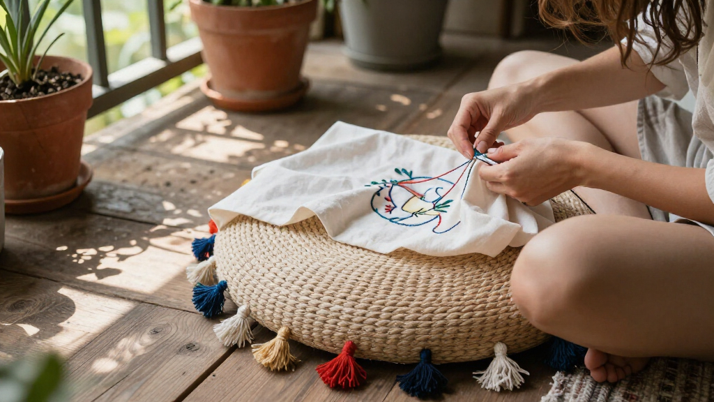 boho floor cushions