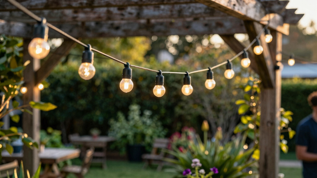 patriotic outdoor string lights