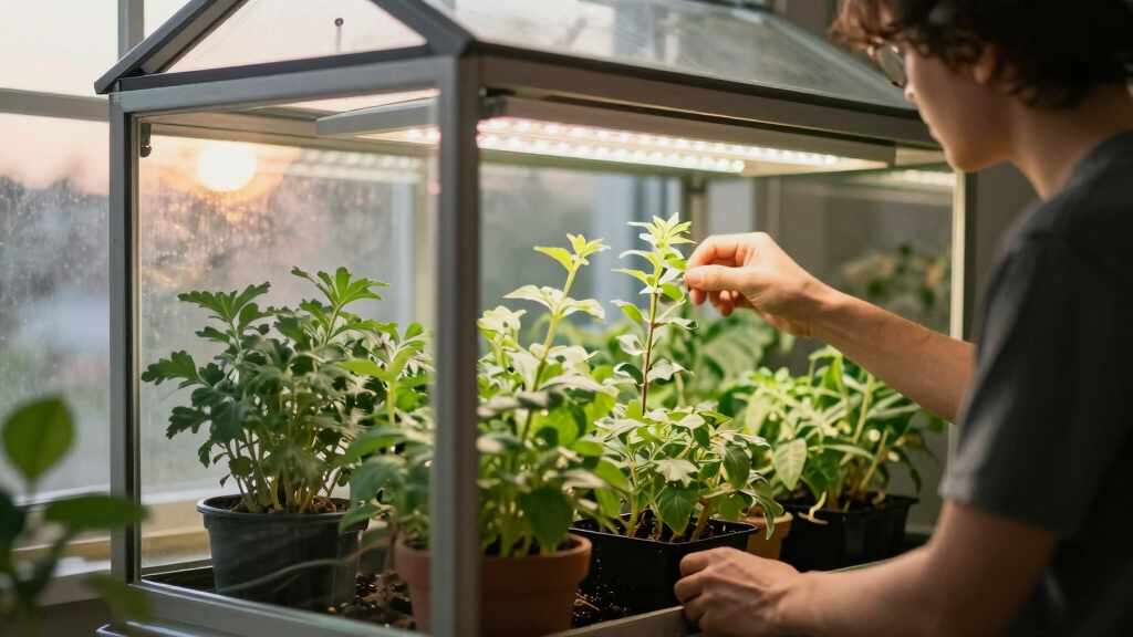 best indoor greenhouse cabinet with led lights
