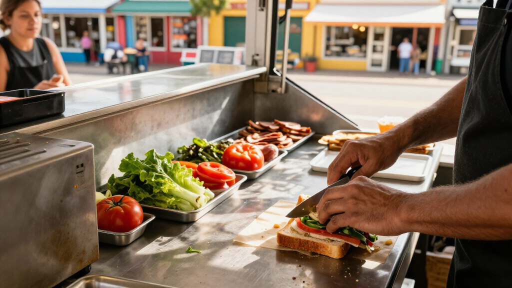 best sandwich prep tables for food trucks