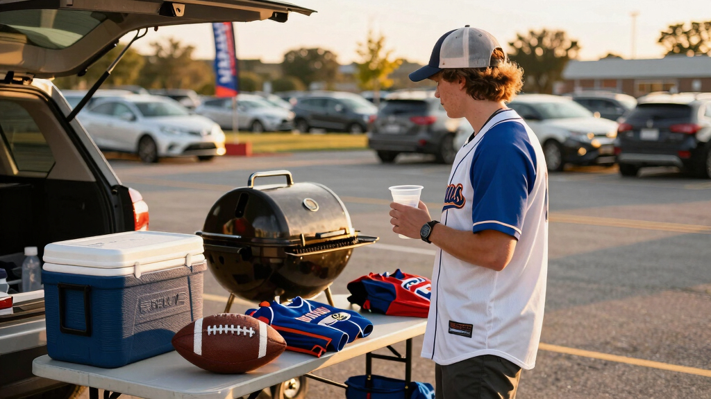 soccer fan tailgate party gear