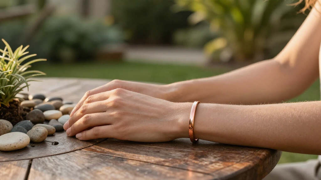 copper energy bracelet set