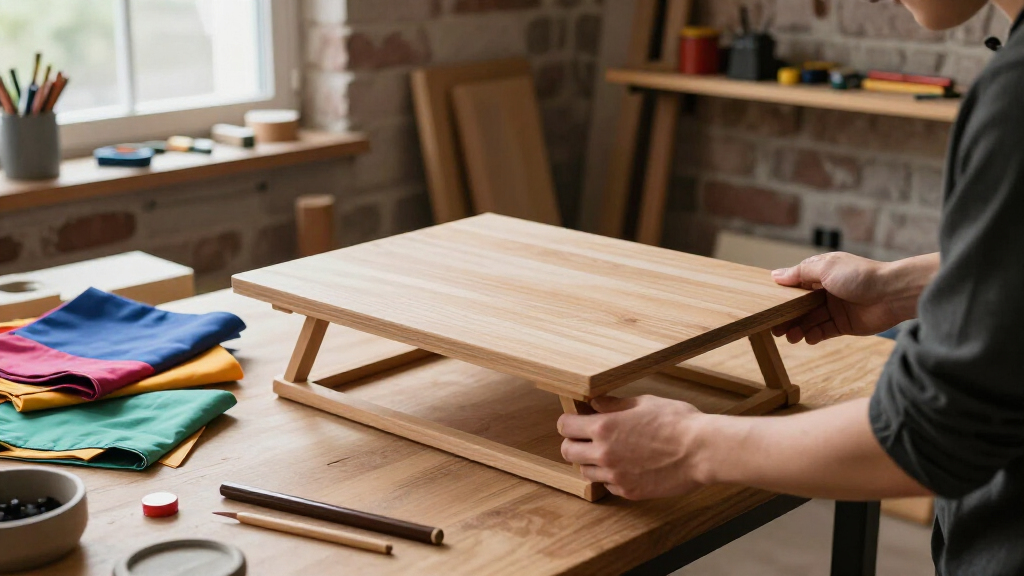 folding craft table for small spaces