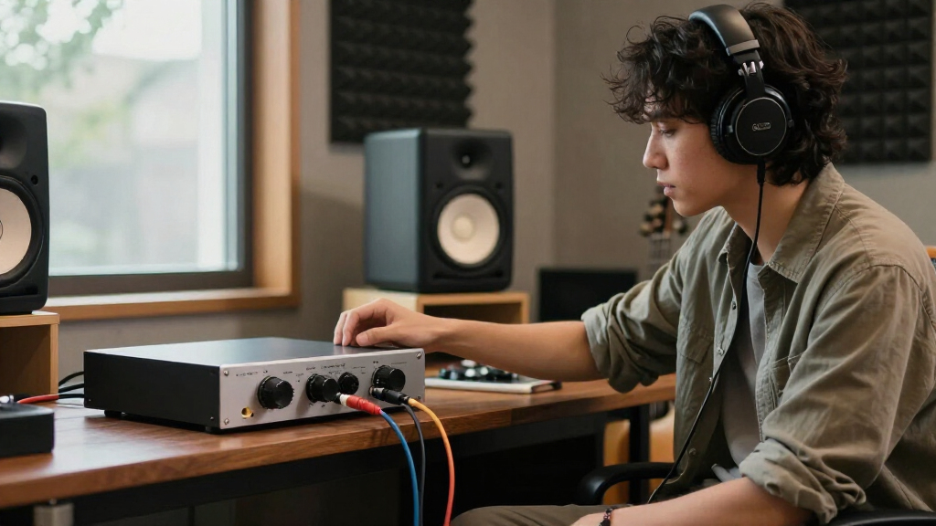 headphone amplifier for studio monitoring