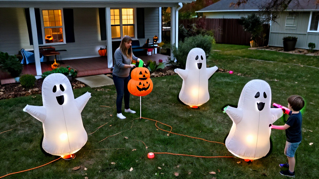 Halloween inflatable yard decorations