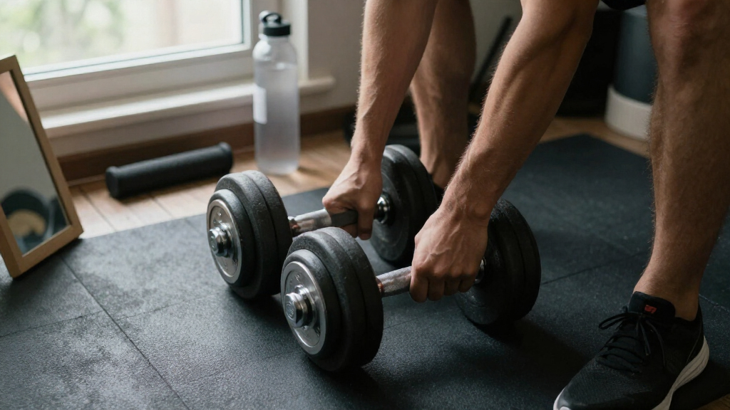 adjustable dumbbells for small space