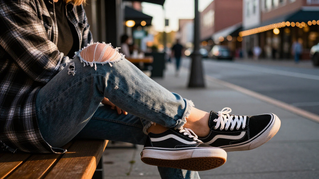 best glam grunge Vans sneakers