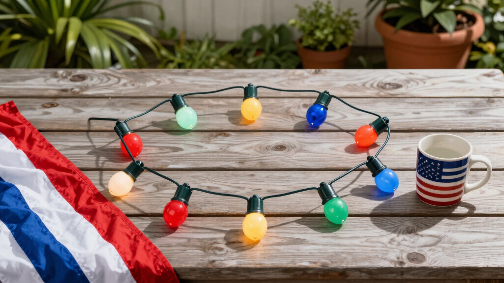 patriotic outdoor string lights