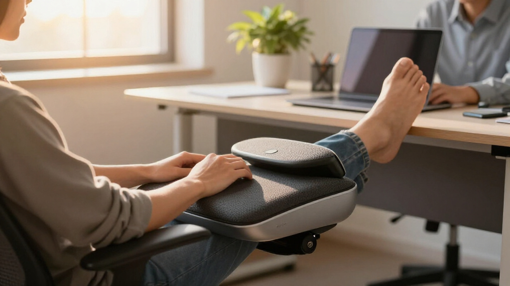 ergonomic footrest for office desk