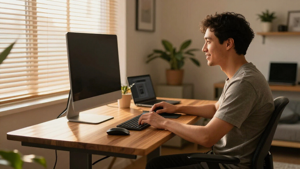 sitstand desks for remote creators