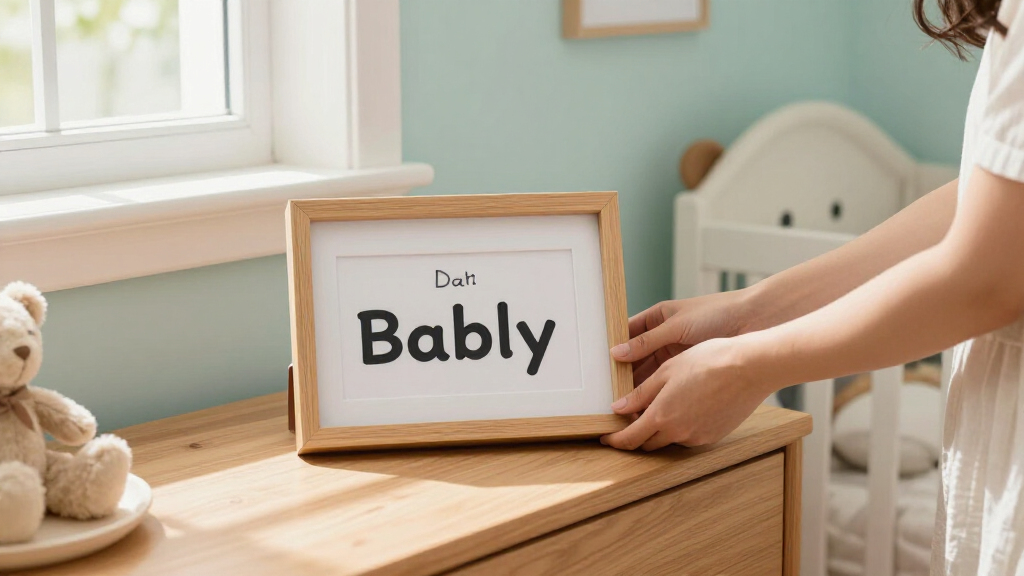 personalized baby first year frame with name