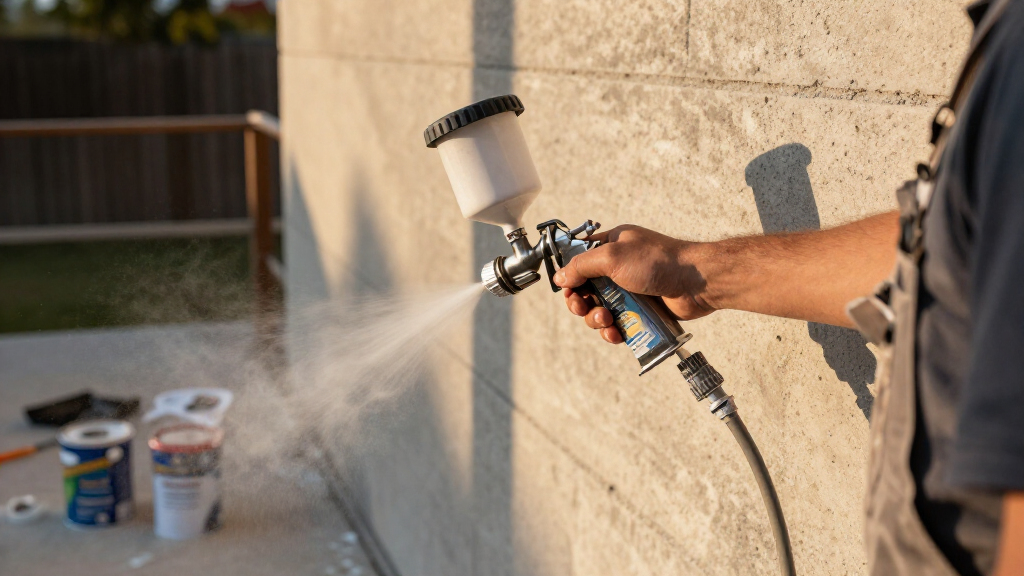 theairless paint sprayers for concrete and masonry