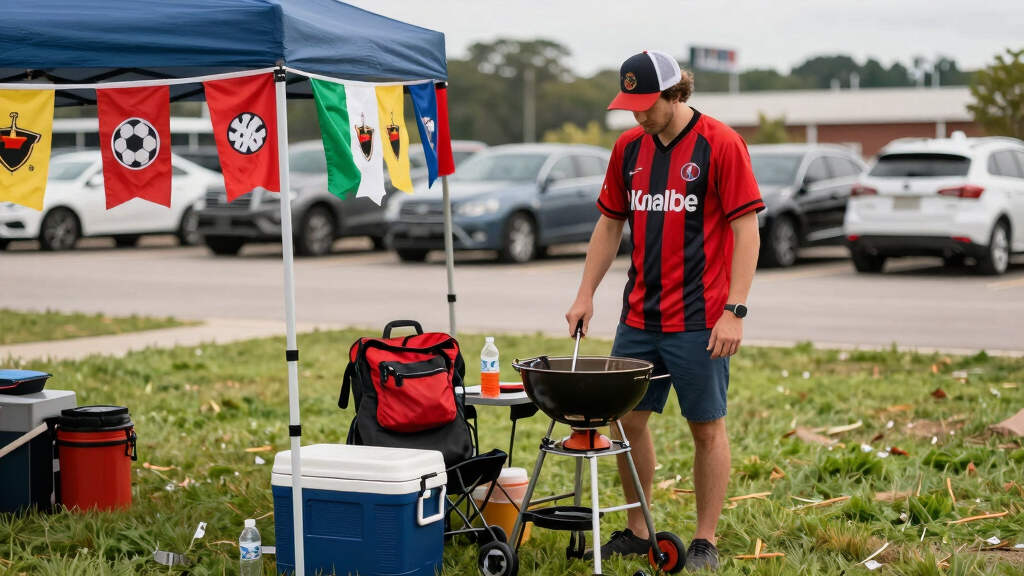 soccer fan tailgating gear