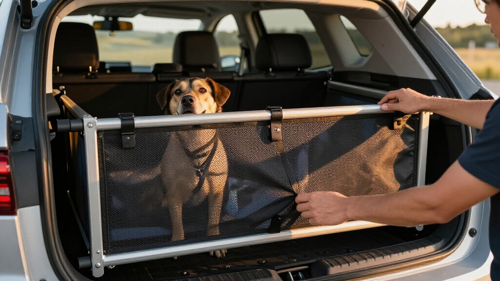 dog barrier for car cargo area