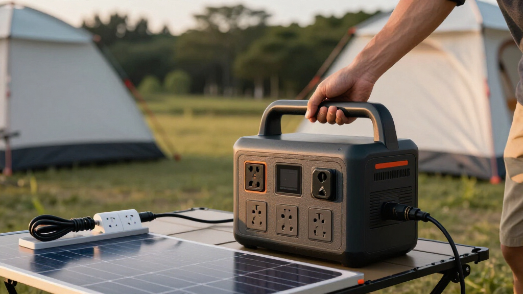 portable power station with 120v 20a outlets