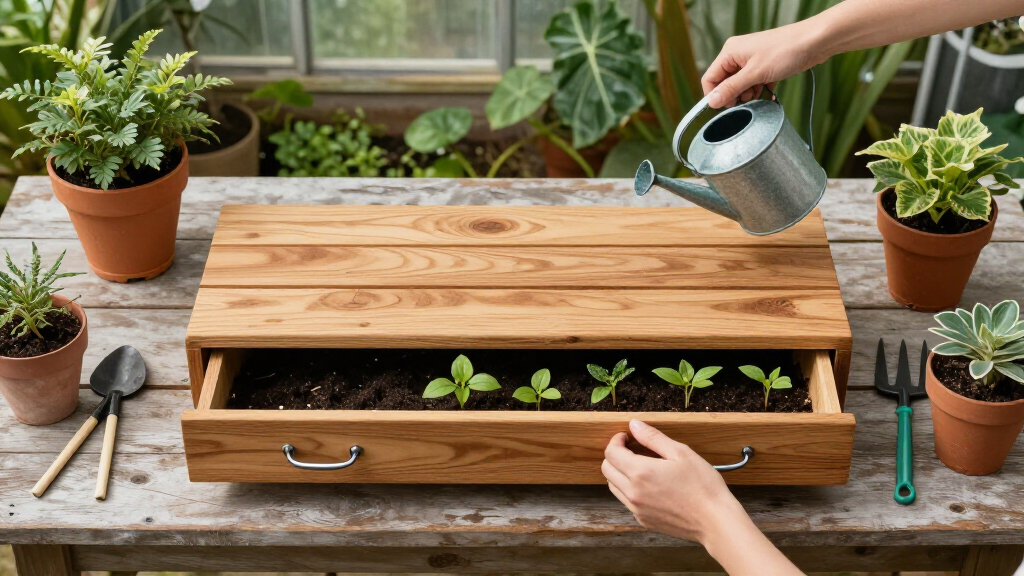 best potting benches with drawers