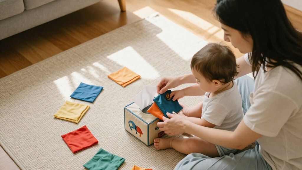 best baby tissue box toys