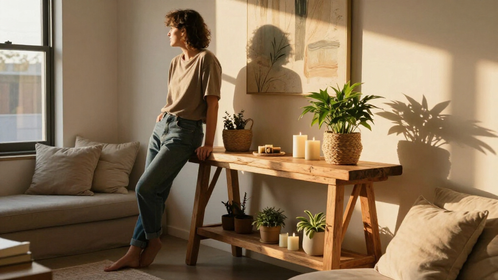 boho console tables