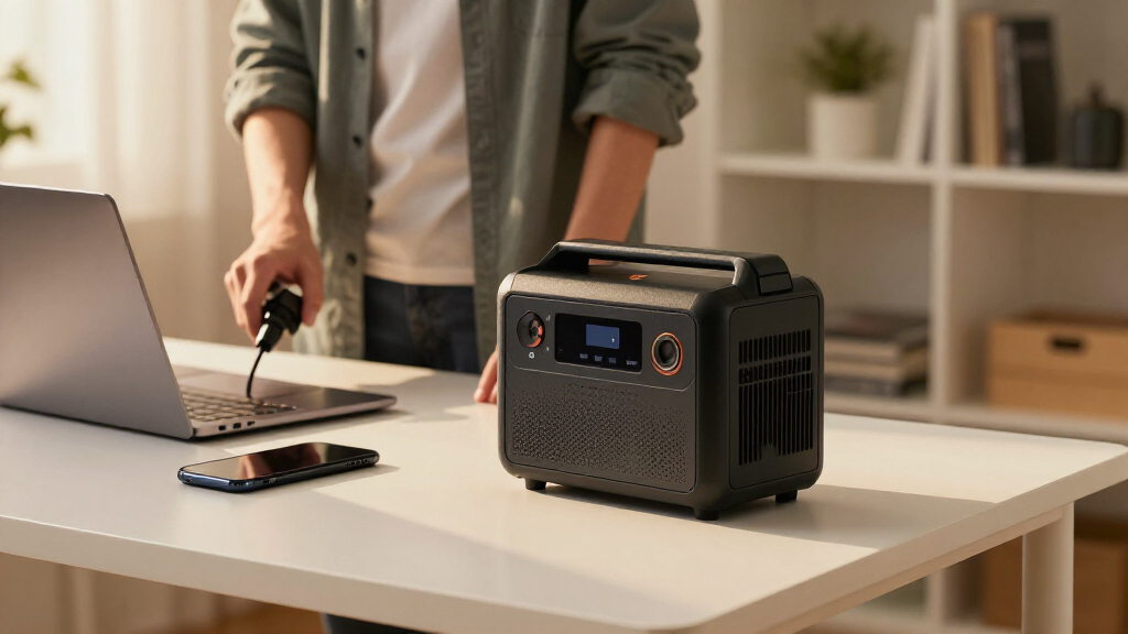 Battery generator for home office backup