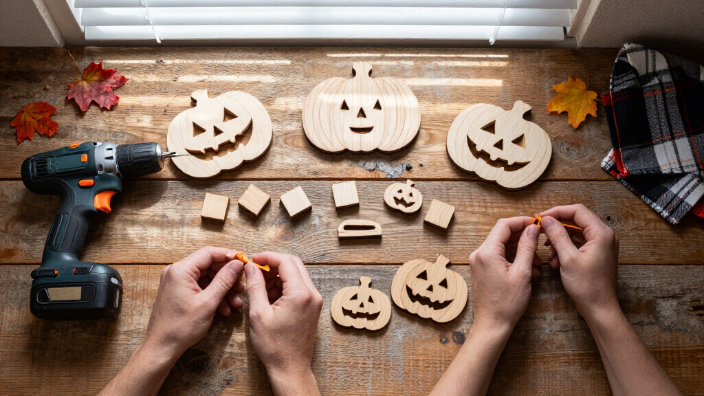Halloween woodworking decor kits