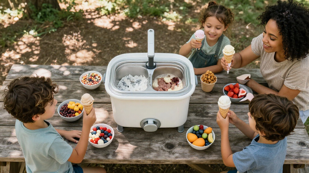 large capacity ice cream makers for families parties