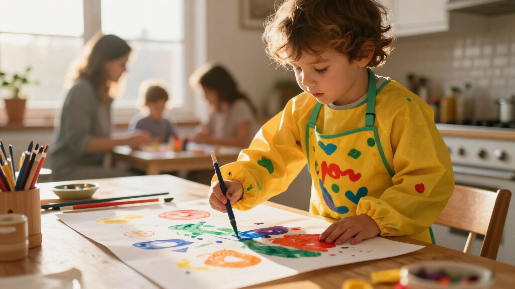 childrens art aprons