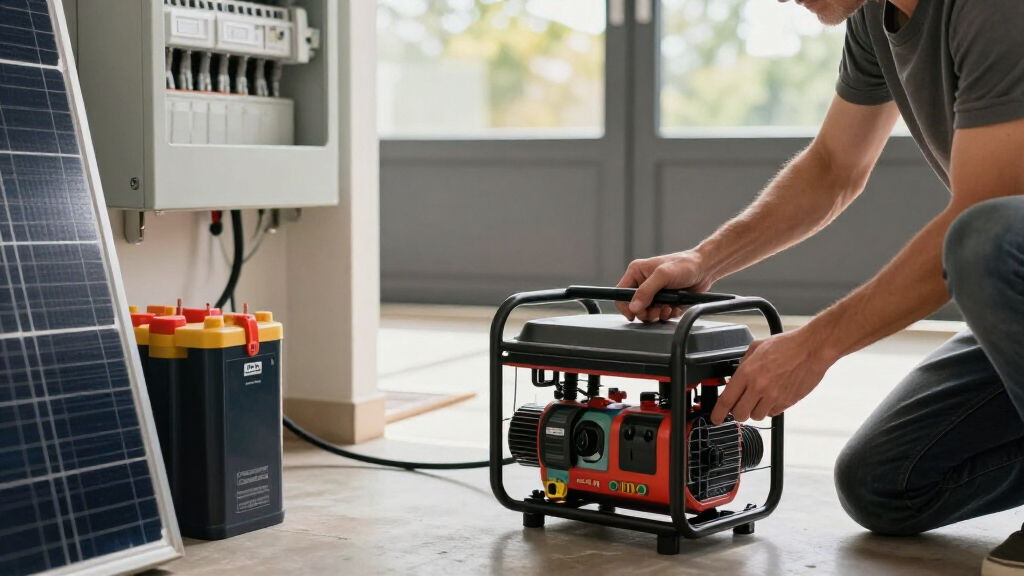 solar-powered backup generators
