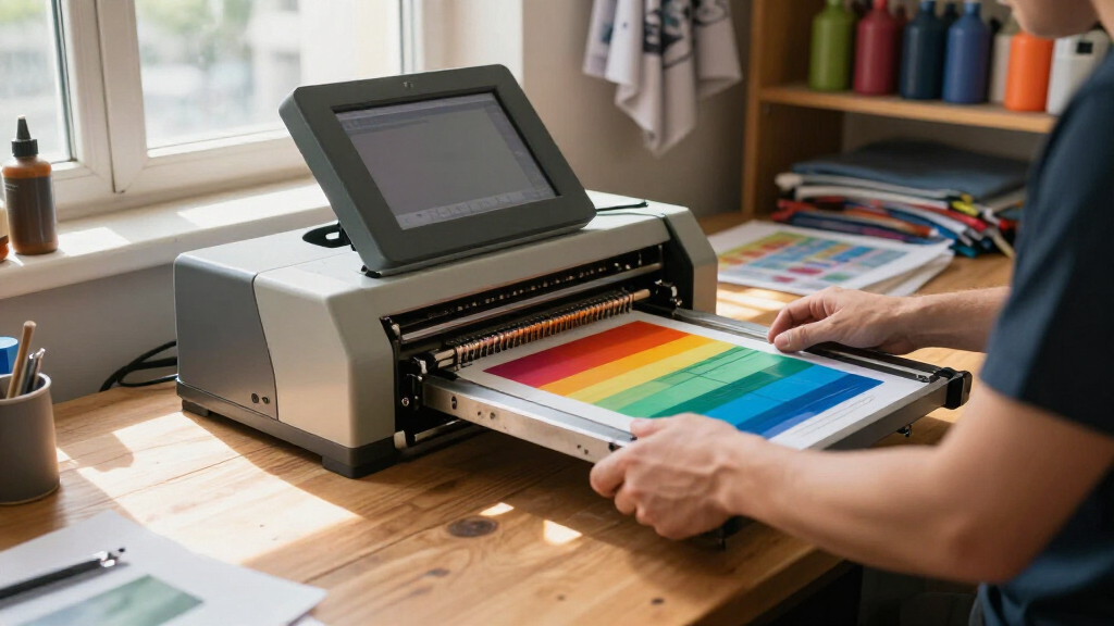 4 color 1 station screen printing press