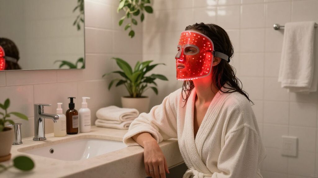 LED light therapy face masks