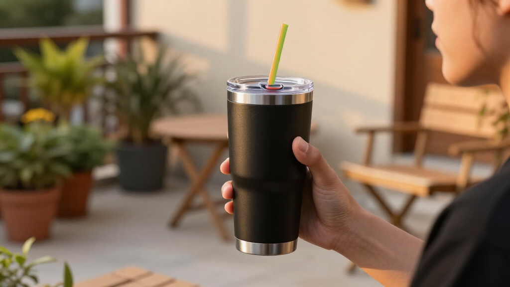 insulated tumblers with lids and straws