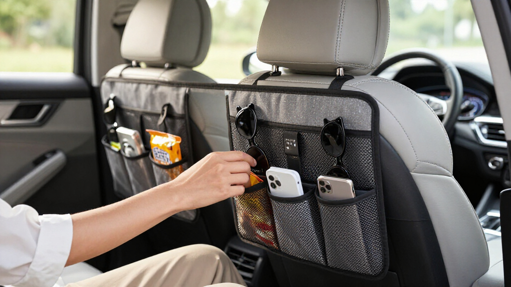 car seat back organizers