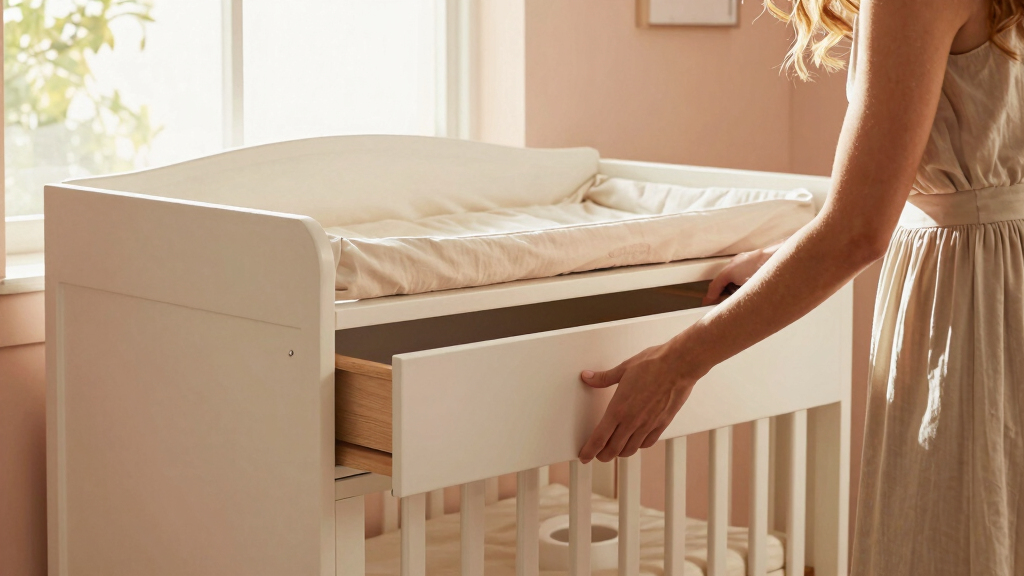 top crib changing table combos for small nurseries
