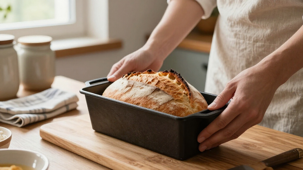 cast iron loaf pan for bread