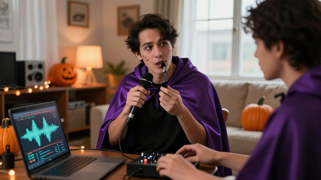 Halloween voice changer microphones