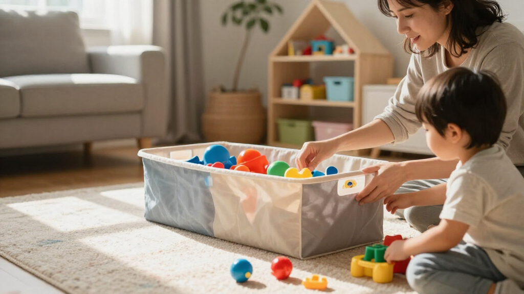 best toy storage organizer for small apartment co-parenting