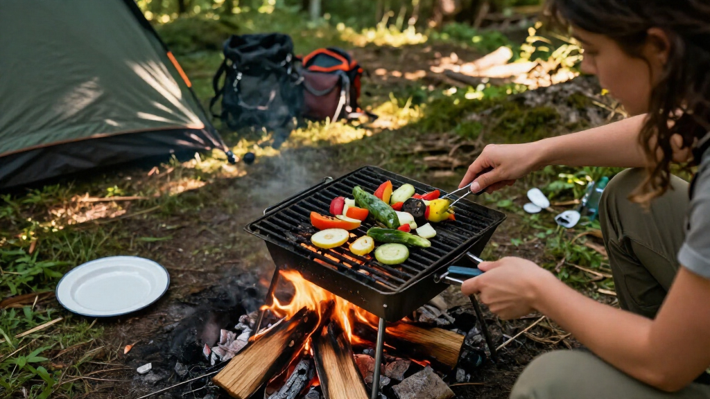 portable campfire cooking grills