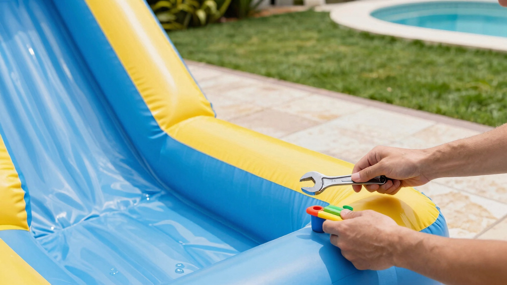 inflatable pool water slides