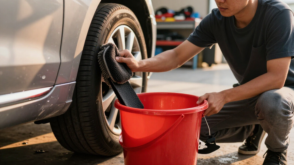 wash bucket with grit guard